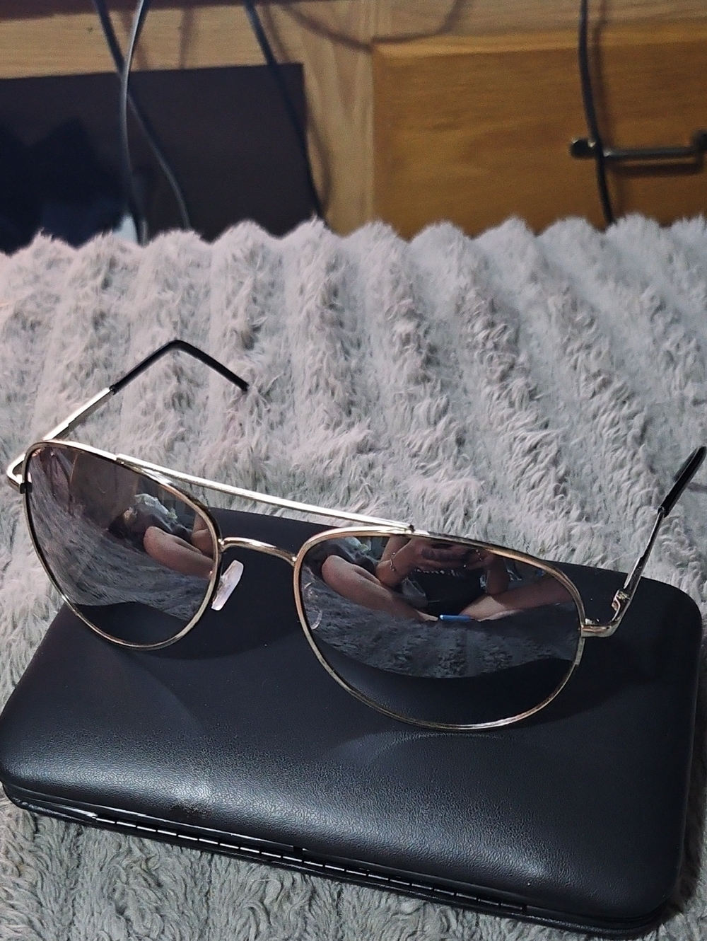 City Shades Womens Aviator Sunglasses with Metal Silver Frame and Gray Lenses